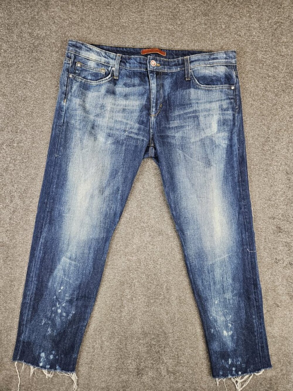 Joe's Jeans The Ex-Lover Boyfriend Ankle Raw Hem Blue Jeans Womens 32 (38x27)